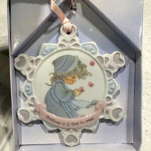 Vintage Christmas 1994 Precious Moments
Ornament Christmas Is A Time To Share